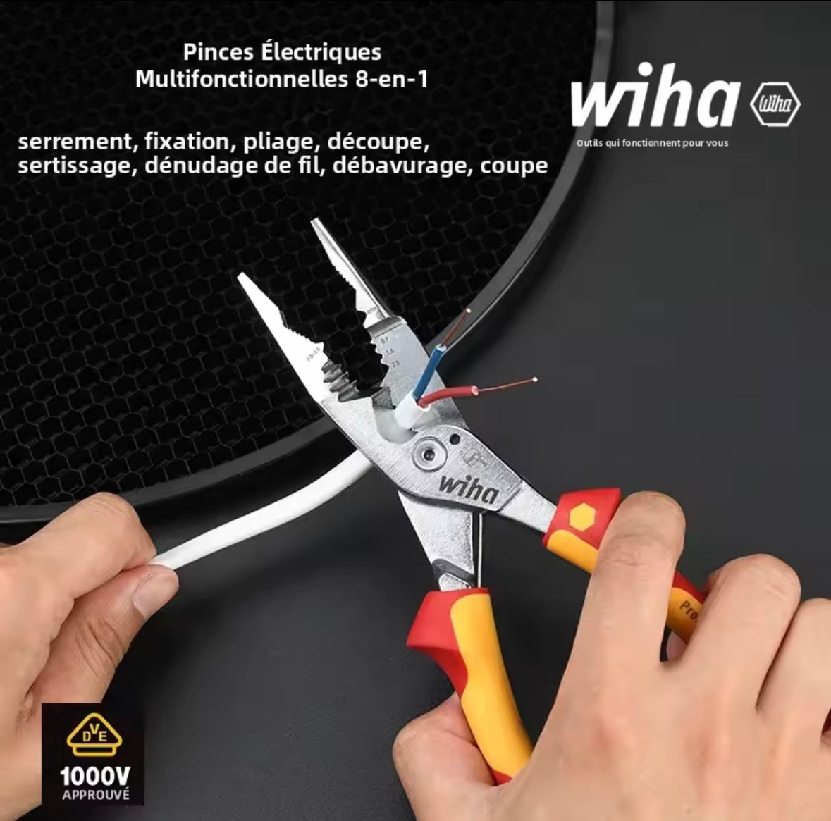 Pince isolée Wiha 8 en 1